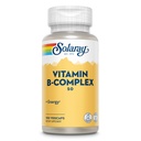 Vitamin B Filamin Kompleks 50 mg - Cellular Energy Vitamin - Metabolisme dan Dukungan Kesehatan Nerve - Vitamin B12, Vitamin B1, B6, Niasin, Acid Folic, Biotin dan B Vitamin Lainnya - Vegan, 100 VexCaps