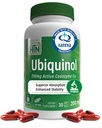 Health Thru Nutrition Ubiquinol 200mg 30 Softgels sebagai Kaneka QH Reduced CoQ-10 14; Stabilisasi - Partai Teruji Ke-3 124; Enhanced Biovavability = 124; Cardiovaskular & Mitokondria Fungsi Dukungan; 1244- GMO