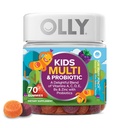 OLLY Kids Multivitamin & Probiotic Gummy, Dukungan Digetical, Vitamin A, D, C, E, B, Zinc, Supplemen Chewable, Berry Flavored, 35 Hari Supply - 70 Count