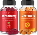 NuttraChamps Tart Cherry Gummies dan Turmeric Gummies 2 Pack Bundle