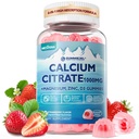 Tambahan Kalium Citrate 1000mg untuk Perempuan & Pria, 6- 1 Kalsium Magnesium Gummies + Vitamin D3, B6 & Potasium Absorpsi Tinggi untuk Bones, Teeth, Muscle & Nerve Kesehatan, Vegan, Sugar Free, 60Cts