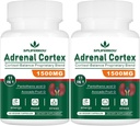 11 -in- 1 Tambahan Dukungan Adrenal, Tambahan Cortisol dengan Acid Panthenic dan Ashwagandha - Mendukung Fungsi Adrenal Sehat, Energi dan Relaxation - 120 Kapsul