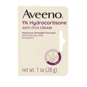 Aveeno Maximum Kekuatan 1% Hydrocortisone Anti- Itch Cream, Aloe & Vitamin E Untuk Itch Relief Dari Exema, Psoriasis, Insect Bites, Poison Ivy, Oak & Sumac & Detergent, 1 oz