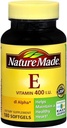 Nature Made dl- Alpha Vitamin E 400 IU Softgels 180 Soft Gels (Paket 8)
