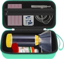 Kasus Perjalanan Keras untuk Astma Inhaler, Kasus Inhaler Spacer untuk Anak-anak dan Orang Dewasa, Masks, Aksesoris Asma dengan Pocket Mesh for Medicine dan Aksesoris Lainnya, Hijau (CASonly)