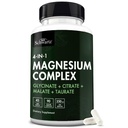 Tambahan Kompleks BioSchwartz Magnesium (90 Kapsul) 350mg Magnesium Glycinate Citrate Malate dan Tadrate Per Serving for Healthy Nerves Heart Support (Vegan, Gluten- Free, Non-GMO)