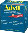 Advil Ibuprofen, 200mg, 50 Paket dari 2 tablet berlapis (Paket 4)