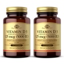 Solgar Vitamin D3 (Cholecalferol) 10 mcg (400 IU) - 100 Softgels, Paket 2 - membantu mempertahankan Bones & Teeth - Dukungan Sistem Imune - Non-GMO, Gluten Free, Dairy Free - 200 Total Pelayan