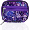 Serfeymi Weekly Travel Pill Organizer Case for Purse with Removable 7 Day Box, Fashionable Pill Container for Medicine, Vitamin, Supplemen - Purple 01