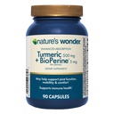 Suplemen Alam Keajaiban Turmeric dengan BioPerine - Enhanced Absorpsi Turmeric Kompleks 500mg dengan BioPerine 5mg untuk Fungsi Gabungan, Mobilitas, dan Kenyamanan, 90 Vegetarian Tursules Capsules