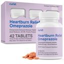 Curist Omeprazole 20mg Tablet - 42 Count Delayed- Release Tablet - Acid Reflux Medicine for Heartburn Relief