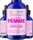 Wonder Femme Plant - Based Hormone Balance Menopause Hot Flashes Relief Mendukung 100% Natural 17 Herbal Women Estrogen Health Suplemen Dong Quai Vitex + Fast Absorb Tincture 2 oz. Cairan