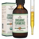 Turmeric Curcumin dengan Black Pepper Drops - Organic Turmeric Supplement Drops 1.180mg - 2FL OZ, 60 Servings (dengan Black Pepper Seed, Ginger, Rosemary, and Sage) for Joint Support by Double Wood