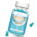 Biotin and Collagen Gummies with B12, Hair Skin and Nails Vitamin Cummies for Hair Growth, Glowing Skin & Strong Nails - Blueberry Flavor, Sugar Free, 60 Ct