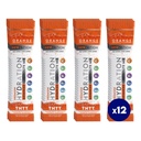 Hidration Powder, Oranye Pack of 12 Electrolyte Powder Packet, Alami Flavarted Hydrating Packet for Water, Fast Acting Hydrate Electrolite dengan Vitamin B & C, Energy & Recovery