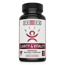 ZHOU Clarity and Vitalitas (Foremenly DHEA) 50 mg, Hormonal Saldo Formula bagi Women & Men, Healthy Aging, Non-GMO, Vegan, Gluten Free, 60 Capsules