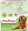 Protes bagi Dogs- Complete Gut Health & Ammune Support. Mudah digunakan Digetical Multi- Strain Progories. Lebih mudah Diet Transitions, Healthier Skin & Coat & Helling Treat Diare. 30 Paket.