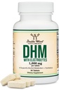 DHM1000 Dihyromyricetin (DHM) Tablet - Paling Kuat DHM Suplemen di Pasar - 1.000mg (30 Count) Diaktifkan dengan Elektrolit untuk Hidration dan Dukungan Hati oleh Double Wood