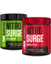 Jacked Factory Nitrospush Pre-Workout di Green Apple & Fruit Punch Nitrospush Promogenic Prework untuk Pria & Perempuan
