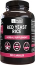 Murni lngrediens Red Yeast Rice No Magnesium Or Rice Fillers, Always Pure, Lab Verifikasi (365 Kapsul)