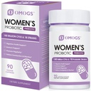 OMOGS Women 's Probiotic 180 Milion CFUU 18 Strains, with Organic Pregities, Cranberry Extract, D-Mannose & Digevical Enzemes, for Digevices, Boost Imune, PH Saldo & Urethral Health, 90 Capsules