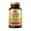 Solgar L-Lysine 500 mg - 100 Vegetable Capsules - Skin & Tissuls Dupport - Non-GMO, Vegan, Kosher, Gluten Free - 100 Servis