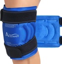 Atsuwell Ice Pack for Knee, Reconable Gel Ice Wraps for Knee, Flexible Cold Compress Cold Pack for Knee, Elbow, Shin, 1 Pack