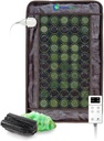 HealthyLine Far Infrared Hreating Pad for Back, Neck, Shoulder & Muscle Pain Relief - Weighted Electric Mat with Jade & Tourmaline Stones, Grounding - Ukuran Menengah 32 x 20 in