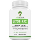 VitaMonk GlycoTrax ™ GPLC Extra Large Bottle - 120 Capsules of High- Absorpsi Glycine Propionyl- L- Carnitine with No Artificial Fillers - Glycine Propionyl L Carnitine Suplemen