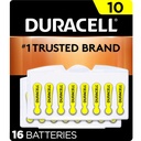 Treacell Hearing Aid Battery Ukuran 10, 16 Count Pack, 10A Size Aid Battery dengan Power Long- Lasting, Extra-Long EasyTab Install for Hearing Aid Devices