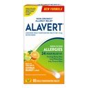 Alavert Allergy 24 Hour Relief, Citrus Burst Flavor, Orally Disintegrate Allergy Tablet, Antihistamin yang tidak mengantuk, Loratadine 10mg, 60 Count