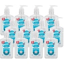 Germ-X Asli Sanitizer Tangan, Non- Drying Moisturizing Gel dengan Vitamin E, Instant dan No Rinse Formula, Kembali ke Sekolah Supplies College, 8 Fl Oz Pump Bottle (Paket 12)