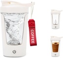 Electric Shake Bottle, Portable Protein, Mixer Cup, USB C Shaker untuk Smooth Protin Shakes, BPA-Free, Tritan, 450ml, 16oz, Stir Cup, 500mAh Rechargable