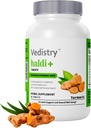 Haldi + 850mg Turmeric Tablet dengan 95% Curcumin & Long Pepper 124; 60 Tablet 144; Maksimum Absorpsi 126; Vegan Herbal Suppplemen 124; Paket 1