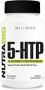 NutraBio 5- HTP Suplement, 200mg Capsules - May Help Support and Procept Healthier and Substained Sleep, 90 Vegetable Capsules