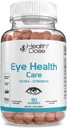 Health Dose Eye Health Care Vitamin with Lutein bakalan mendukung Eye Strain, Dry Eyes & Viformance Apple & Orange Flavor 90 Gummies.
