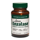 Suplemen Master Enzalase - 50 Capsules - Probiotic Compatible Enzymes - Menyediakan Digetical Boost + Gas & Bloating Relief - Gluten Free - 50 Servings
