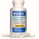 Sodium Chloride Tablets 1gma 124; Electrolite Salt untuk POTS Syndrome dan Dysautonomia Dukung 124; Rapid Rehydration 14; 15.4Grt. 300 Count 124; Dibuat di Amerika Serikat