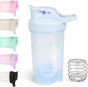 D.Y.A 16oz Shaker Bottle Provices Sports Cups for Protein Shaker Bottle for Pre Workout and Travel To Go NG BPA Free & Easy Clean Protin Bottle, Blue