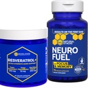 STAKS NATURAL NeuroFuel & Resveratrol + Tambahan Bundle - Mendukung Fokus, Memory & Sehat Otak Penuaan * - 135 Kapsul
