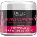 Dulfic - Devil 's Claw 98% Cream Maximum Kekuatan 16.9 Fl Oz, Gabungan Alam dan Muscle Relaxer Cream untuk Rekurring Muscle dan Pain Gabungan, Tertarik dengan Menthol untuk Efek Keren