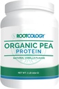 Rootcology oleh Dr. Izabella Wentz 124; Organic Pea Protein 124; USDA Certified Organic Pea Protein dengan 20 g Tanaman Protein per Serving 124; Natural Vanilla Flavor 124g / 15 Services