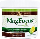 Suzy Cohen MagFocus Magnesium Depoder Diet Suplemen 200mg, Healthy Nerve, Dukung Cognition, Energy, Bone Health, Stevia, Lemon Flavor, 60 Serviings