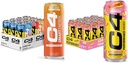 C4 Energy & Smart Energy Drink Variety, Sugar Free Pre Workout Performance Drink & C4 Energy Drink, STARBURST Strawberry, Karbonated Sugar Free Pre Workout Performance