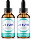 NutraRize (Pack of 2 24 Burn Drops, All- Natural 24Burn Liquid Suplemen, Formula Nutrational Resmi untuk Mendukung Gaya Hidup Sehat dan Aktif, Gotas Review (60 Pelayan)