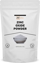 100% Natural Zinc Oxide Powder = 124; Micronized Nano Uncoated Particles 0.5 LBS / 227 GMS