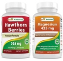 Terbaik Hawthorn Berry 565 mg & Magnesium Glycinate 425 mg