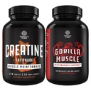 Bundle of Tri Fase Creatine Pil 5g and Extra Energy Test Booster for Men - Muscle Mass Gainer and Muscle Recovery Creatine HCL Pyruvate - Supplemen Energi Alam dengan Horny Goat Weed