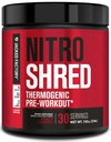 Jacked Factory NITROSURGE Shred Pre Workout Suplemen - Energy Booster, Instant Power Gains, Sharp Focus, Powerful Pumps - Nitric Oxide Booster & PreWorkout Quoder - 30Sv, Black Cherry