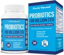 Purely Optimal Premium Programs (Berbagai Jenis) w / Organic Pretical & Digetical Enzymes (30 Cacah 1), 100 Milyar CFU)